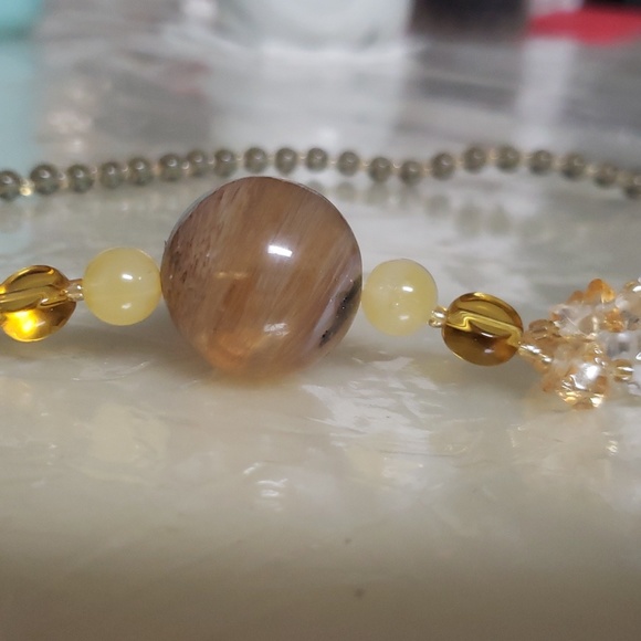 Golden Rutilated Qz Crystal Qz GLASS 31 inches - Picture 3 of 4